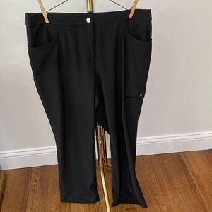 Chicos sz 2 short silky black pants